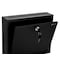 Adiroffice Wall Mountable Large Steel  Drop Box, PK2 ADI631-03-BLK-2pk - alternate 2